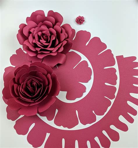 Rolled Rose Svg Digital File For Cricut And Silhouette Includes Etsy