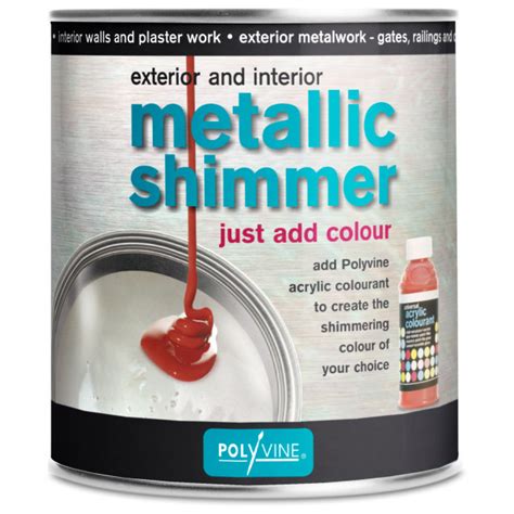 Polyvine Metallic Shimmer Pearlescent Interior Exterior Paint