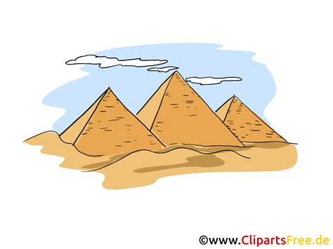 Pirámides Clipart Imagen Dibujos Animados