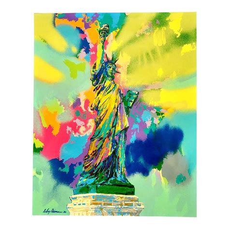 A Painting Of The Statue Of Liberty