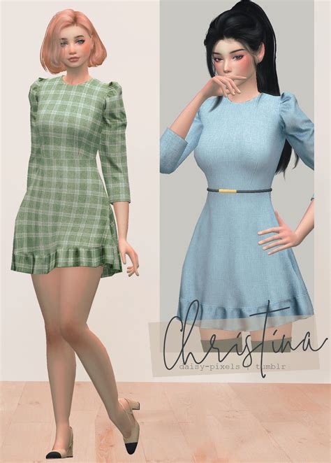 Christina Dress At Daisy Pixels Sims Updates