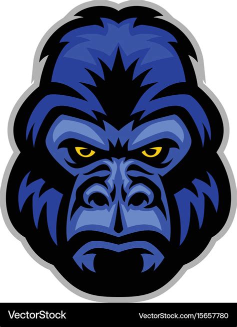 Mascot Of Gorilla Head Royalty Free Vector Image