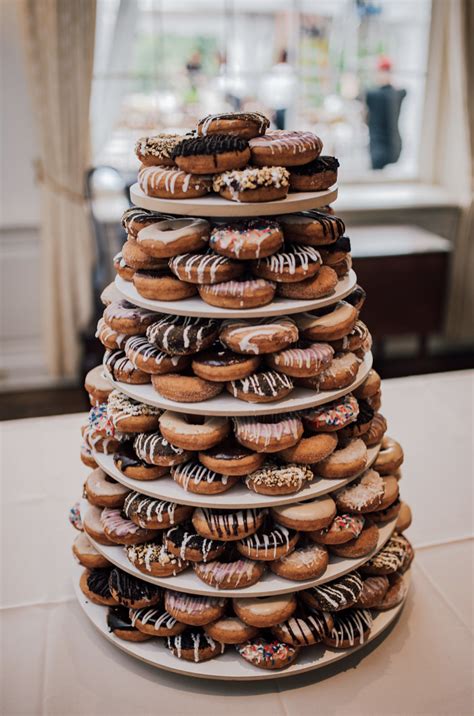 Donut Wedding Cakes Donut Wedding Display Wedding Dessert Ideas Dessert Table Inspiration