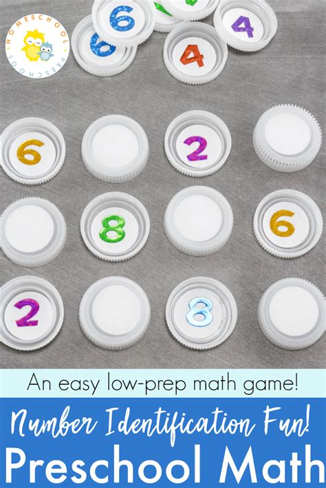 Bottle Cap Low Prep Math Game For Preschoolers Low Prep Math