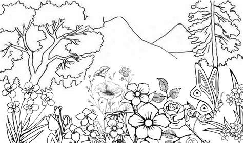 Gambar terkait dengan contoh gambar taman bunga yang mudah . Pesona Alam Desa Pacewetan: Sketsa Taman Bunga dan ...