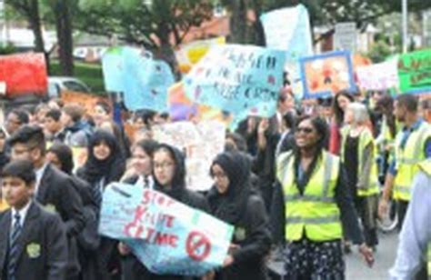 Abraham Moss Community School Protest Manchester Evening News