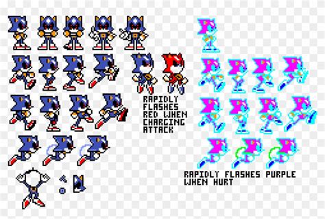 Metal Sonic Sprite Sheet Hd Png Download 1096x6166175281 Pngfind
