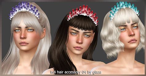 Hair Accessory 04 P At All By Glaza Sims 4 Updates