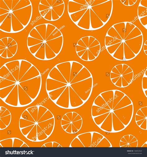 Vector Orange Pattern Seamless Background 130052924 Shutterstock
