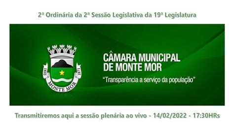 2ª Ordinária Da 2ª Sessão Legislativa Da 19ª Legislatura Câmara Municipal De Monte Mor 1402