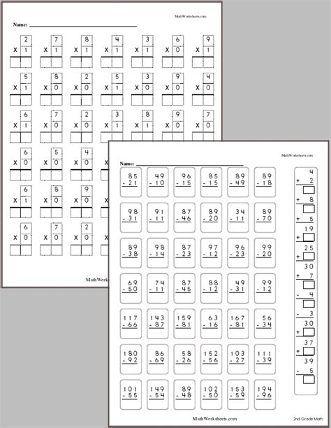 Multiplication Worksheets For 2nd Graders Free With No Login