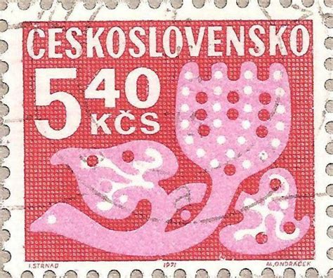 Stamp Services Flowers Czechoslovakia Postage Due Flower