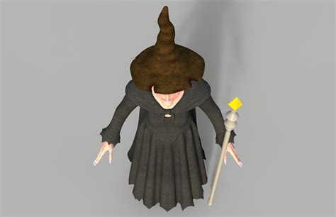 3d Witch Character Model