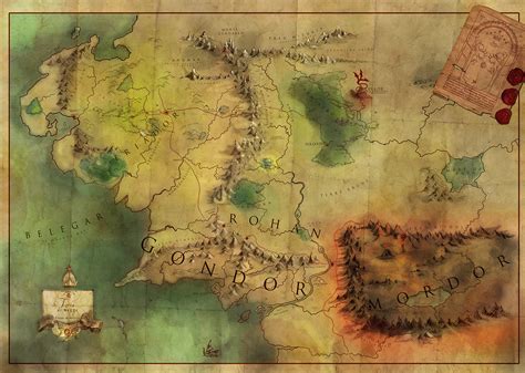 1600x1200 lord of the rings image map of middle earth hd wallpaper>. Lord of the rings map on Behance