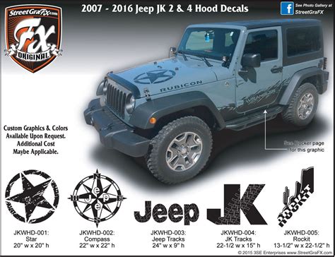 2007 2016 Jeep Jk Wrangler Hood Decal Jeep Life Decal Jeep Jk Jeep