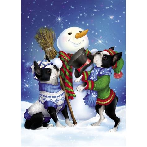 Boston Terrier Christmas Cards The Danbury Mint Boston Terrier