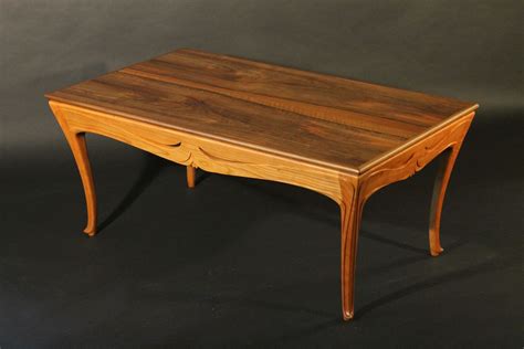 Who would want an adjustable table? Custom Art Nouveau Coffee Table by J Rivers Furniture ...
