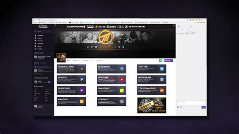 User Interface Twitch Bio Sco Artenesse