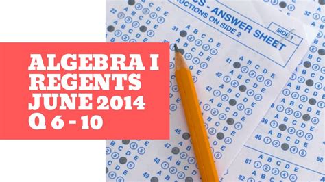 Easy to read topic summaries; Algebra Regents Exam: June 2014 Answers Explained [Pt 2 ...