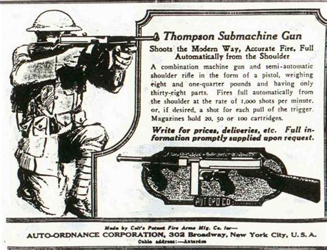 Historical Firearms Thompson Submachine Gun Adverts Pt 2 The First