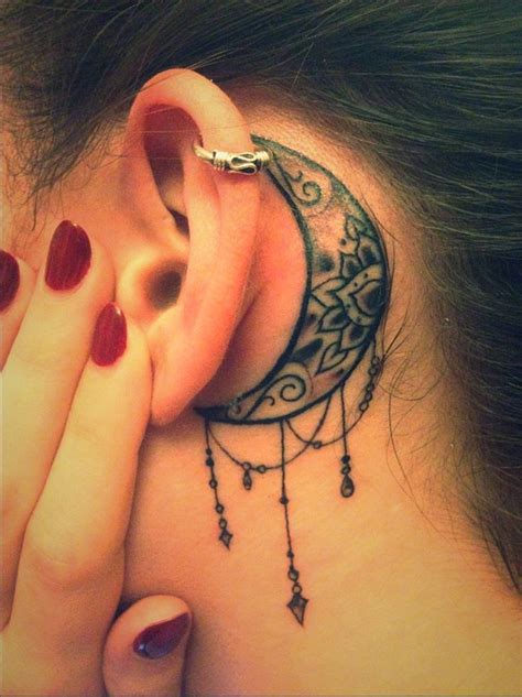 25 Classy And Mystic Behind The Ear Tattoos To Bring Forth Style
