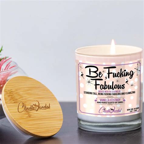 be fucking fabulous candle funny and raunchy candles
