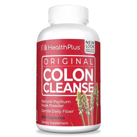 Health Plus Natural Colon Cleanse Daily Prebiotic Fiber Supplement Health Plus Inc