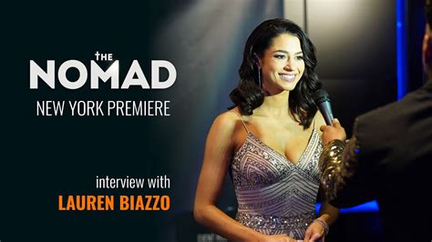 The Nomad Interview With Lauren Biazzo At The Ny Premiere Youtube