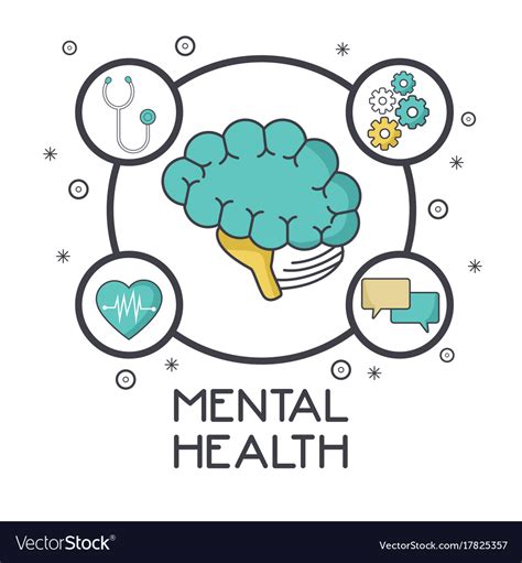 Mental Health Design Royalty Free Vector Image