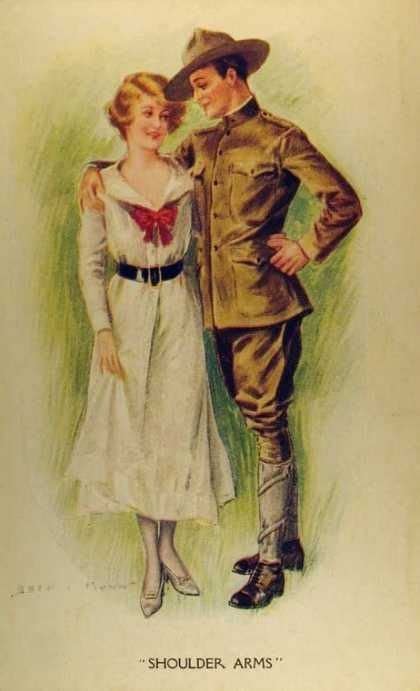 Pin By Ron Snyder On Post Card Art Vintage Couples Ww1 Art Archie