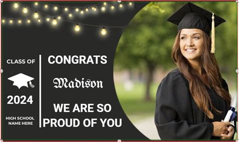 Graduation Custom Banner Banner Printing Company Personalized