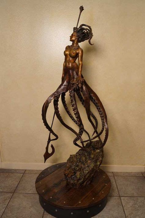 Octopus Woman Sculpture Cecaelia With Images Sculpture Sea