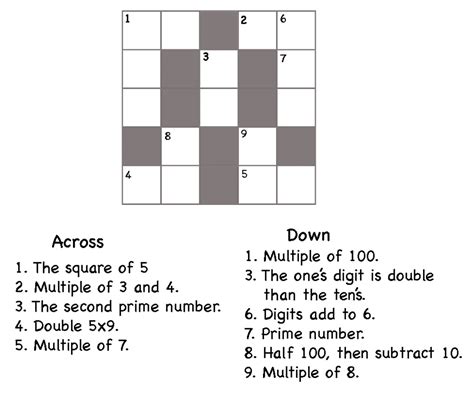 Math Curious Number Cross 1