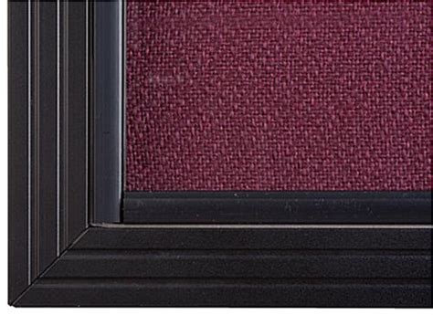 5 X 3 Maroon Fabric Tack Board Sliding Tempered Glass Doors