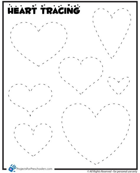 Tracing Hearts Worksheet Yahoo Search Results Valentine Activities