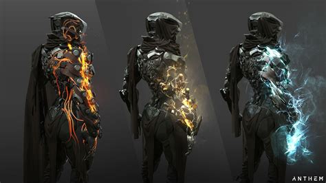was there suppose to be different looking armor based on gender this storm concept art looks