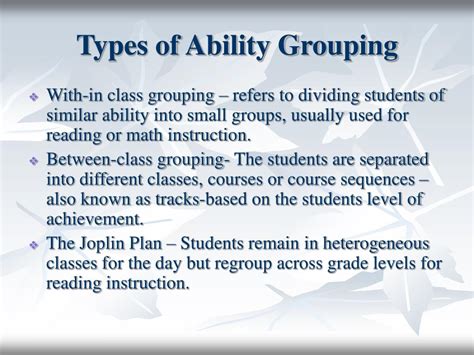 Ppt Ability Grouping Powerpoint Presentation Free Download Id3024355