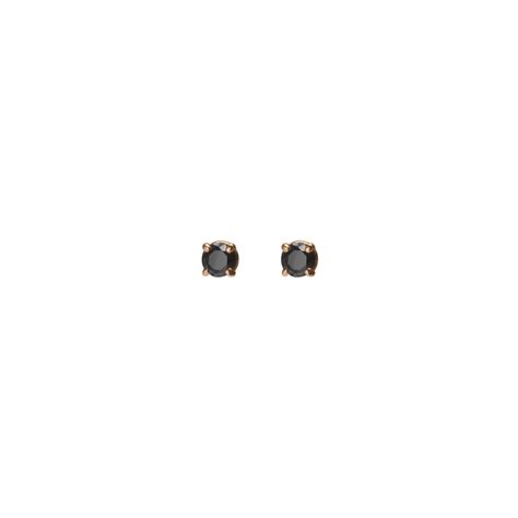 Diamond Stud Earrings With Black Diamonds Aurate New York Black