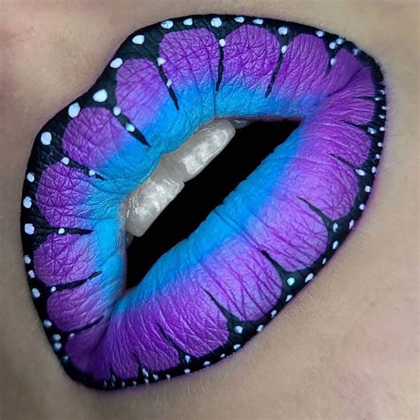 Butterfly Lip In Lip Art Makeup Butterfly Makeup Lipstick Art