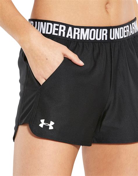 Under Armour Womens Play Up Shorts Black Life Style Sports Uk