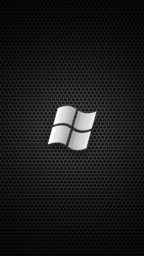 Windows Logo Dark Background Iphone 8 Wallpapers Free Download
