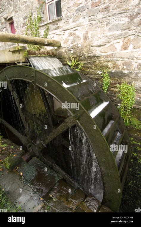 Over Shot Waterwheel At The Mill St Dogmaels Llandudoch Near Cardigan