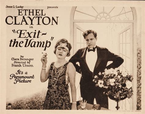 Silent Ghosts 1921 Ethel Clayton In Exit The Vamp Title Card Old