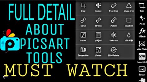 Full Details About Picsart Tools In Hindi Uses Of Every Picsart Tool