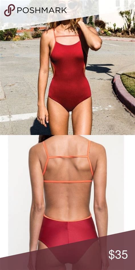 {rvca} nwt one piece red bathing suit red bathing suits fashion design clothes design