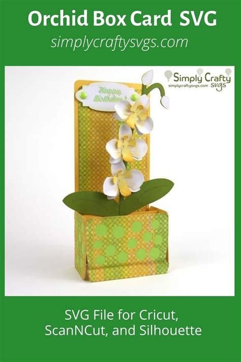 Download Orchid Box Card SVG File - Simply Crafty SVGs in 2020 ...