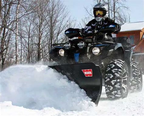 Plow Like A Pro This Winter With Warn Atvutv Snow Plows