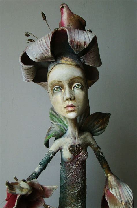 ooak art doll the lily via etsy sculpture artist art dolls artist doll