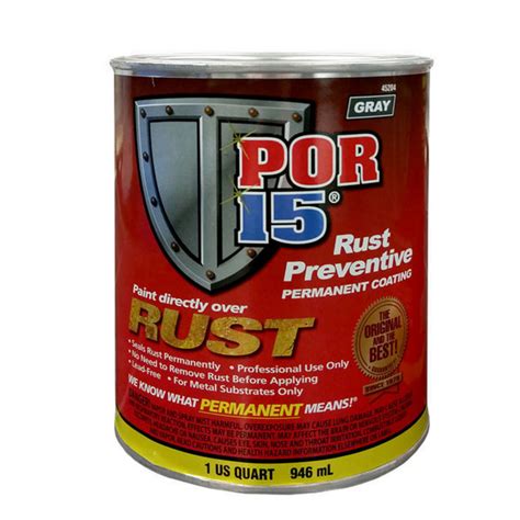 Por 15 45204 Rust Preventive Paint Gray Quart R And E Paint Supply