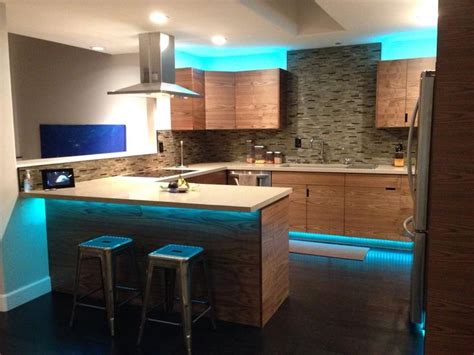 Under cabinet led strip lights kit 6 pcs. LED light strips are great for lighting up your kitchen ...